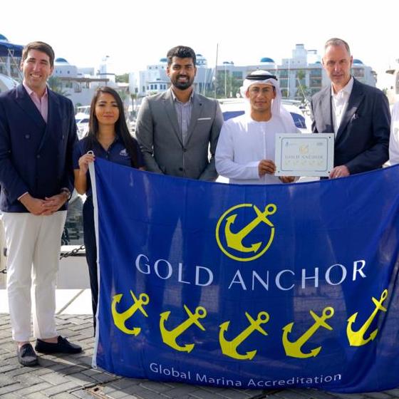 Dubai Creek Marina (Park Hyatt) becomes a 5 Gold Anchor and Clean Marina !